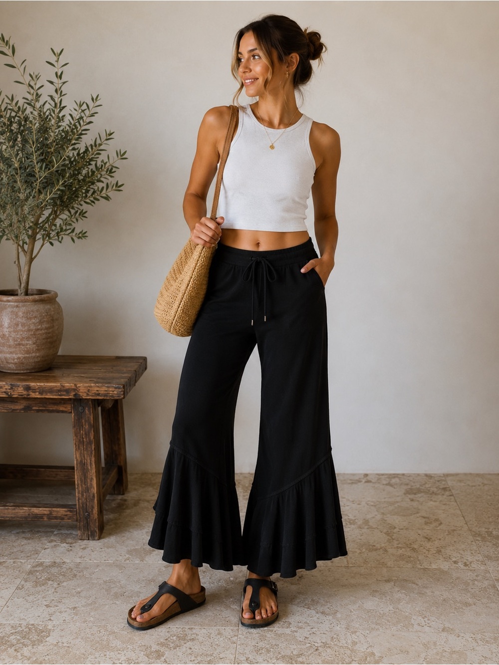 Free People Movement Sweet Flow Pants Black Small